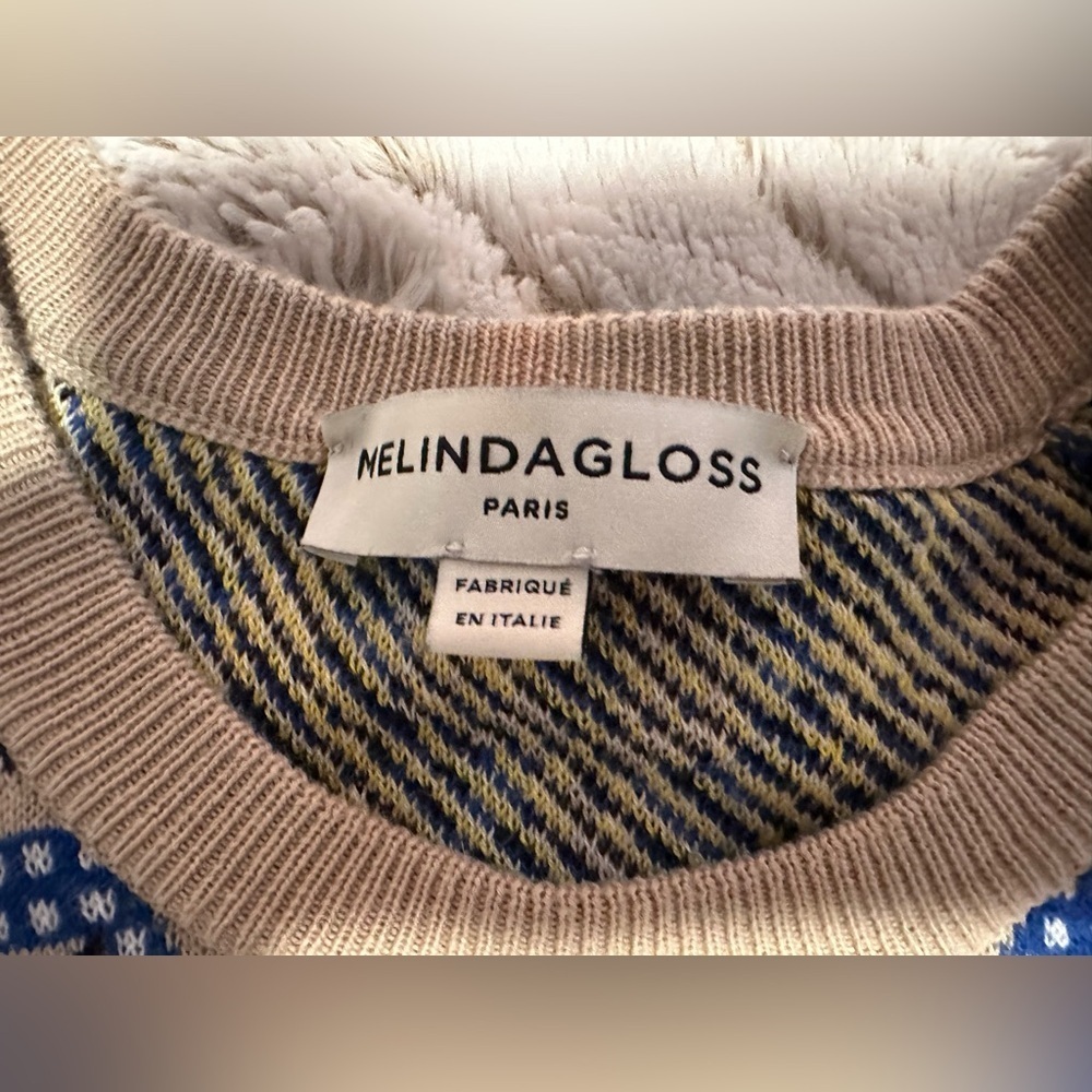 Melindagloss Men’s Geometric Ribbed Knit Sweater - Picture 3 of 13